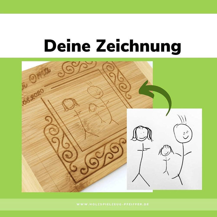 Frühstücksbrettchen Frühstücksbrett Stullenbrett Holzbrett Name Schriftzug Wunschtext Widmung Holz B