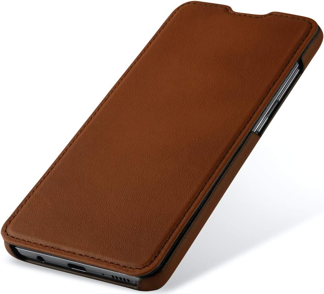 STILGUT Book Case kompatibel mit Samsung Galaxy A51 Hülle aus Leder zum Klappen, Klapphülle, Handyhü