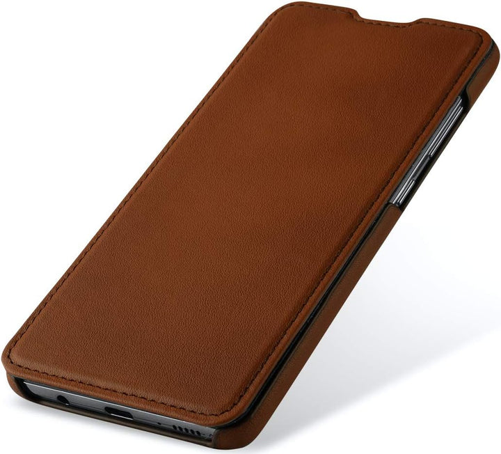 STILGUT Book Case kompatibel mit Samsung Galaxy A51 Hülle aus Leder zum Klappen, Klapphülle, Handyhü