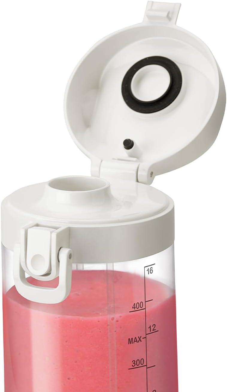 nutribullet Tragbarer 60-W-Mixer in Weiss – leistungsstarke Extraktorklinge, 590-ml-Tasse, To-Go-Dec