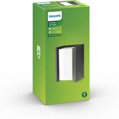 Philips myGarden Bridge Wegeleuchte, 14W, Anthrazit Wandleuchte Single, Wandleuchte Single