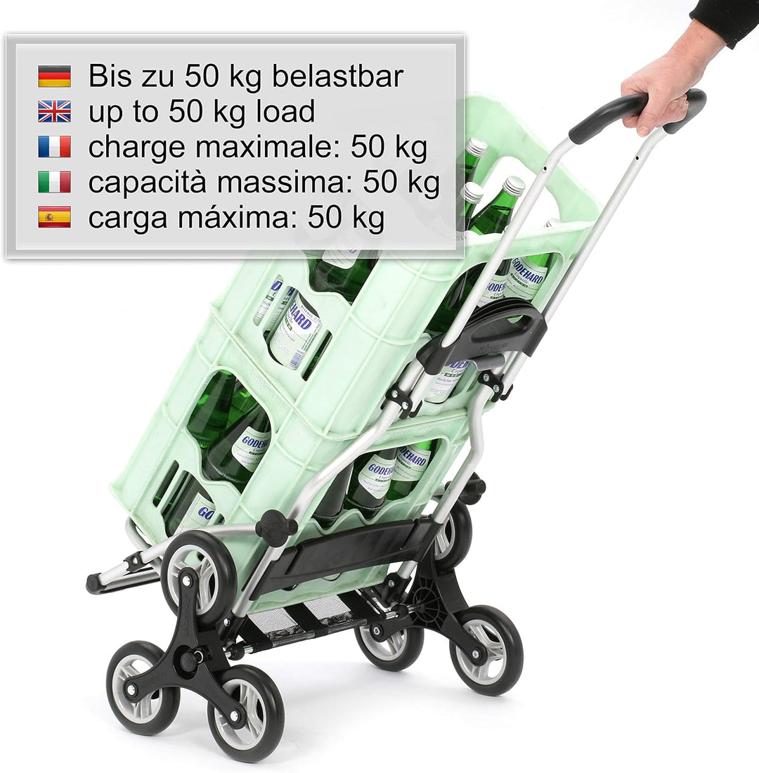 ANDERSEN Einkaufstrolley - Treppensteiger Royal Shopper Ole schwarz 47 L Handwagen,modisch,Shopping,