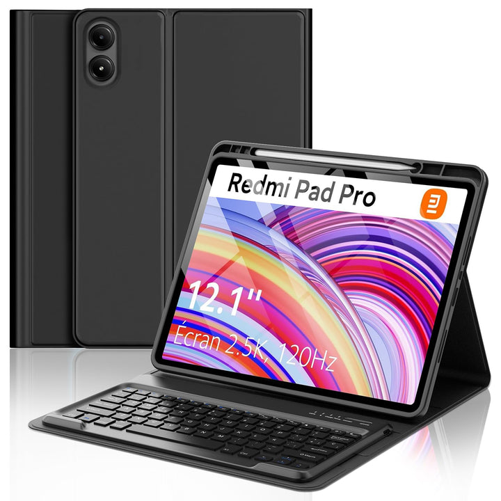 Tastatur für Redmi Pad Pro 12.1 | Schutzhülle Redmi Pad Pro mit Tastatur 2024 [Spanisch Ñ], kabellos