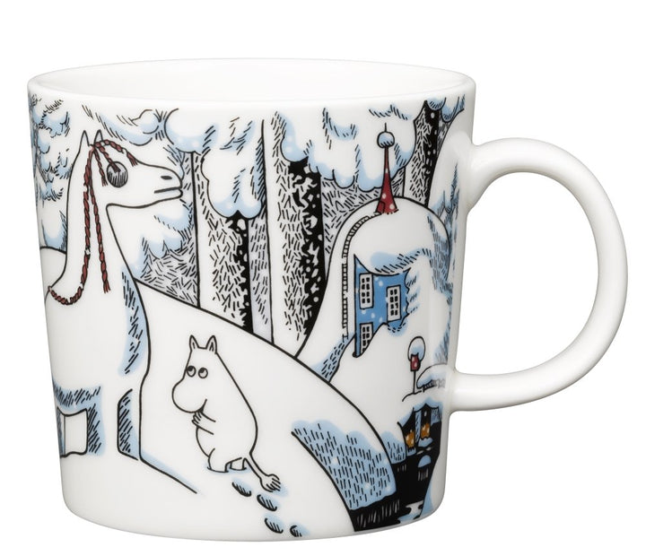Iittala Mumin / Moomin Schneepferd Becher, Kaffeebecher, Teetasse, Kaffee Tasse, Vitroporzellan, 300