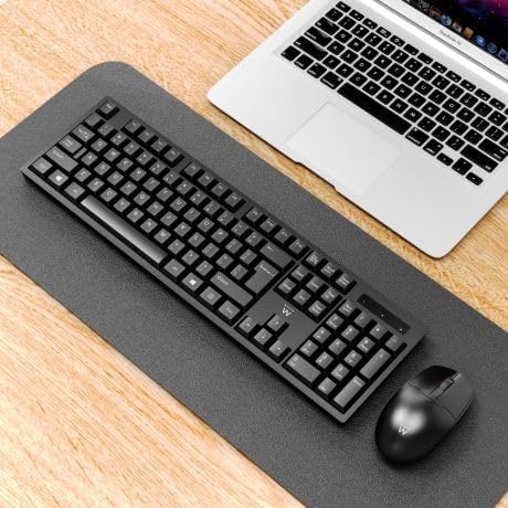 Ewent Kabelloses Tastatur- und Maus-Set, italienisches QWERTY-Layout für PC/Notebook/Laptop, Windows