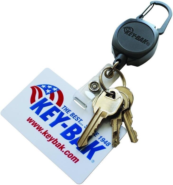 Key-Bak Sidekick Professional Duty Selbstausweis- und Hauptausweiskette, 61 cm, 5 Tasten oder 113 g