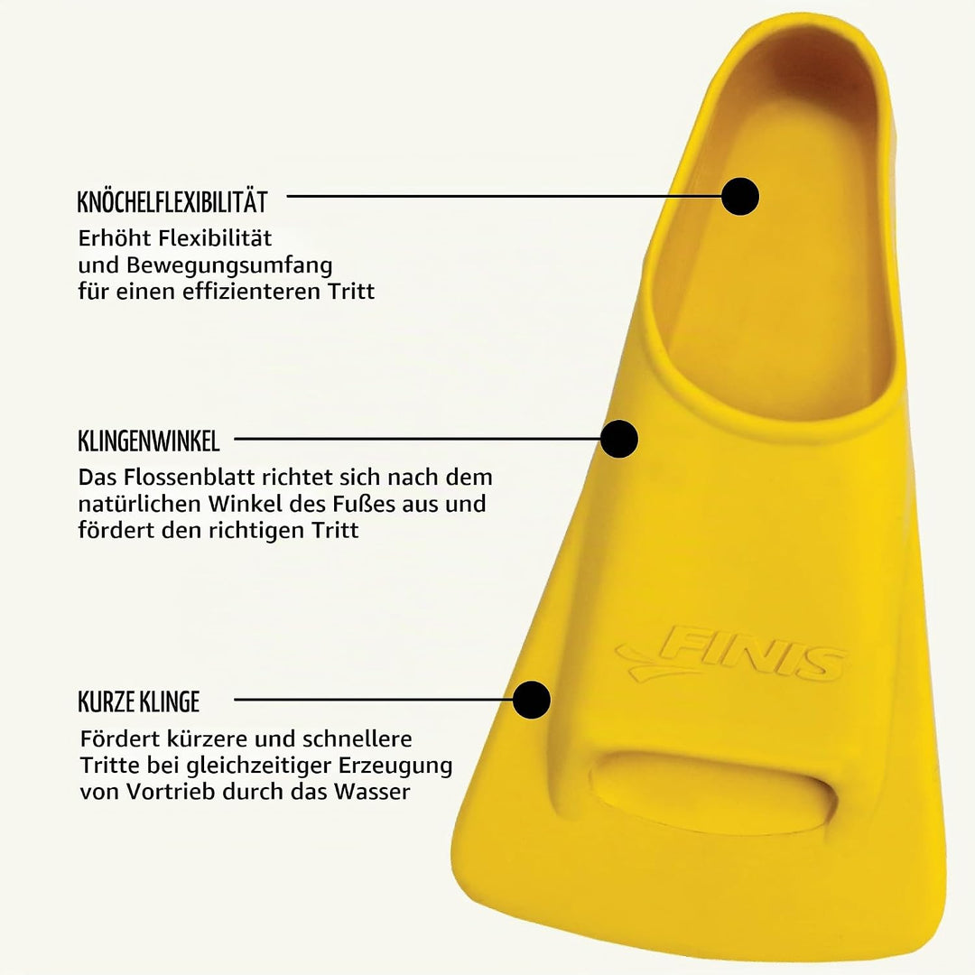 FINIS Zoomers Training Fins M: 5-7/F: 6-8 yellow, M: 5-7/F: 6-8 yellow