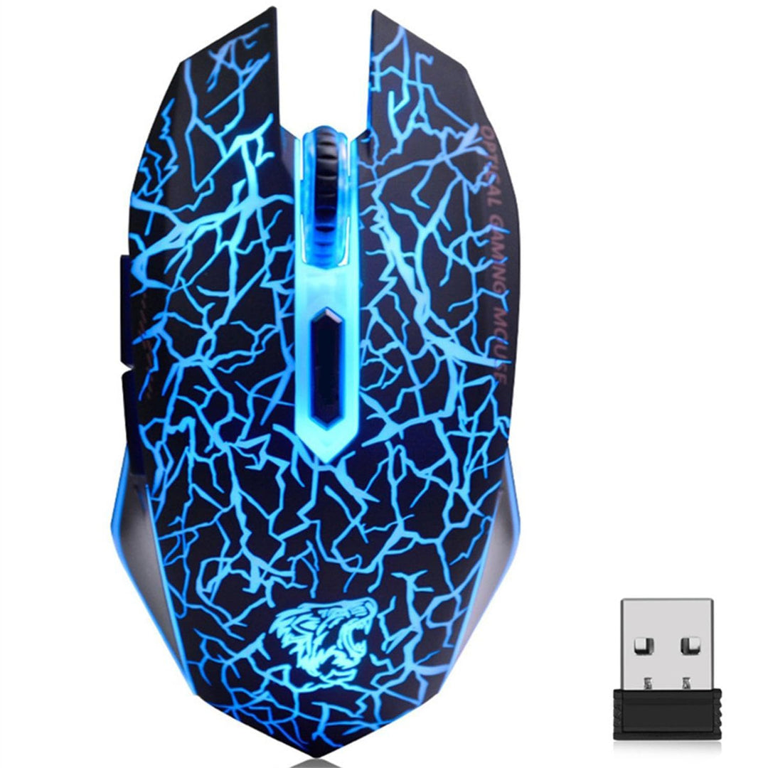 Uiosmuph M2 kabellos wiederaufladbar Gaming Maus Optische geräuschlos Mäuse mit Nano Empfänger 6 Tas