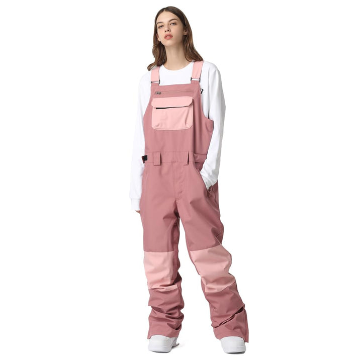 HOTIAN Damen-Schnee-Lätzchen, Wasserdicht Winddicht Isolierte Skihose, verschleissfeste Latzhose, Wa