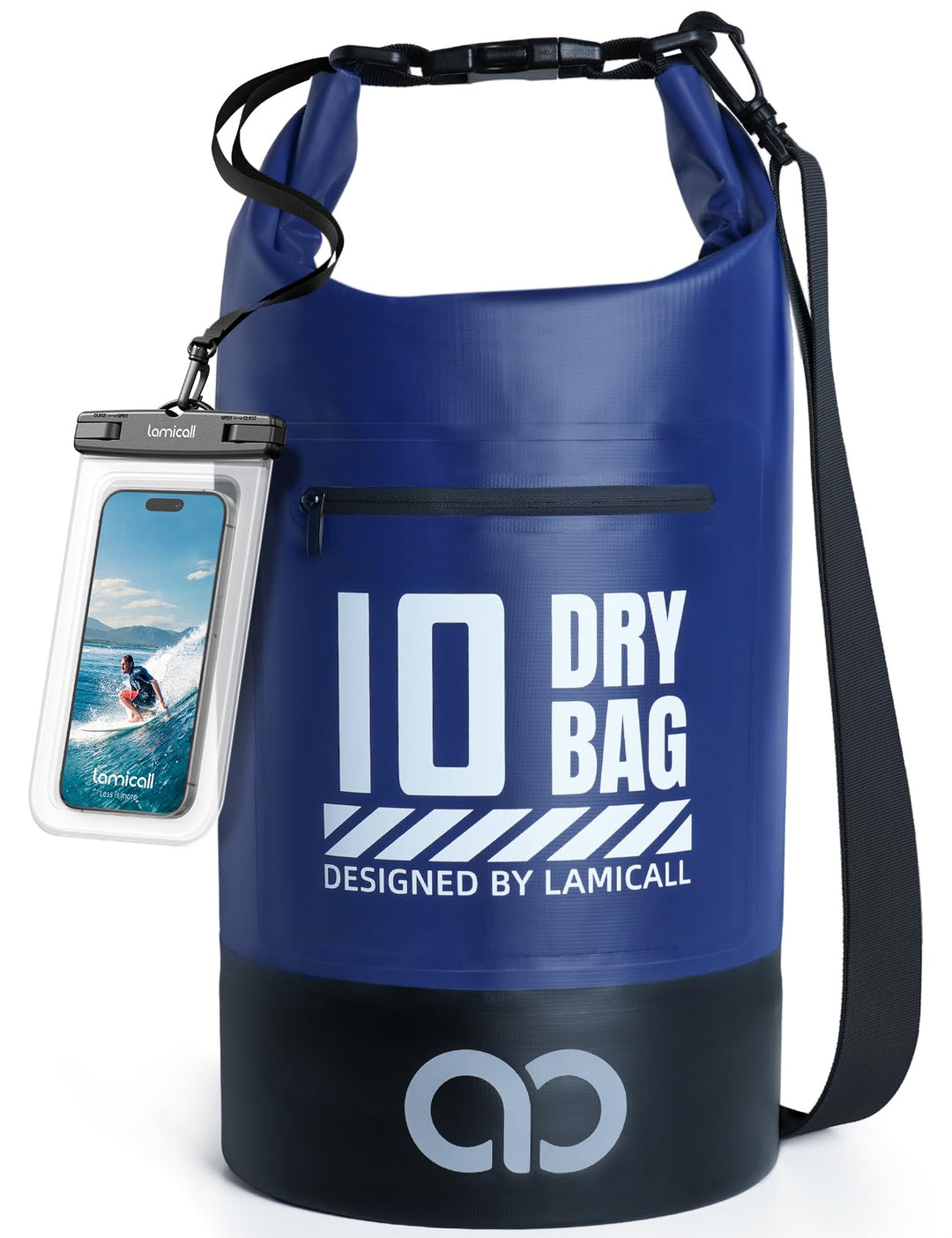 Lamicall Dry Bag, wasserdichte Tasche Beutel, Wasserfester Rucksack Drybag | [Robust &amp; Kratzfest] 5L