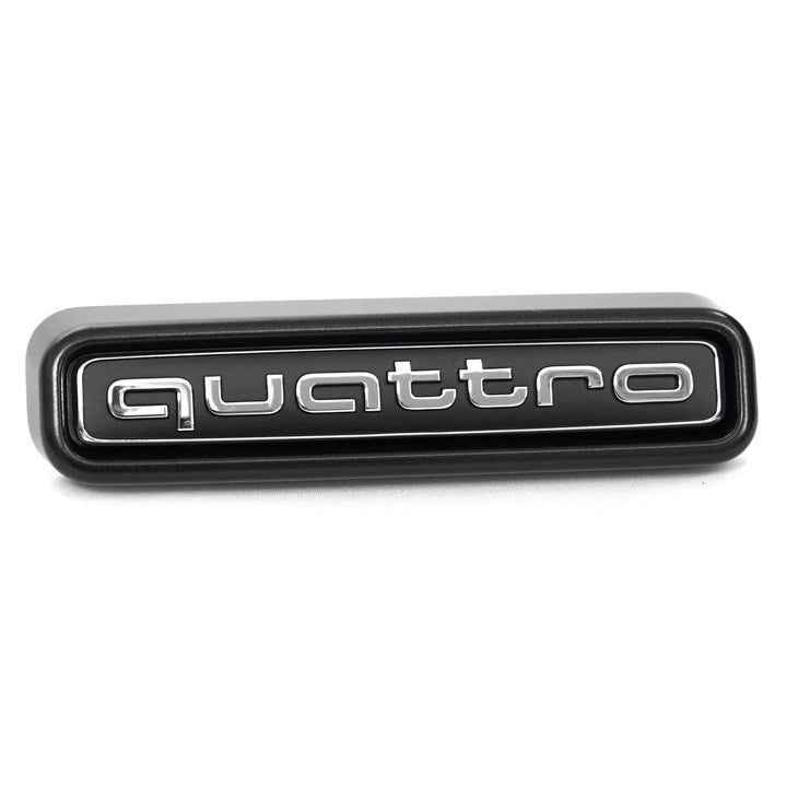 Audi 4N0853736A2ZZ Plakette Quattro Schriftzug Kühlergrill Emblem Logo, für PR-Code 2K7, für Produkt