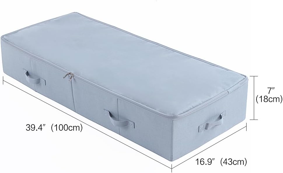 100X 43X 18 cm, Unterbett-Aufbewahrungsbox | Atmungsaktiv und Mottenfrei | Platzsparende Unterbett A