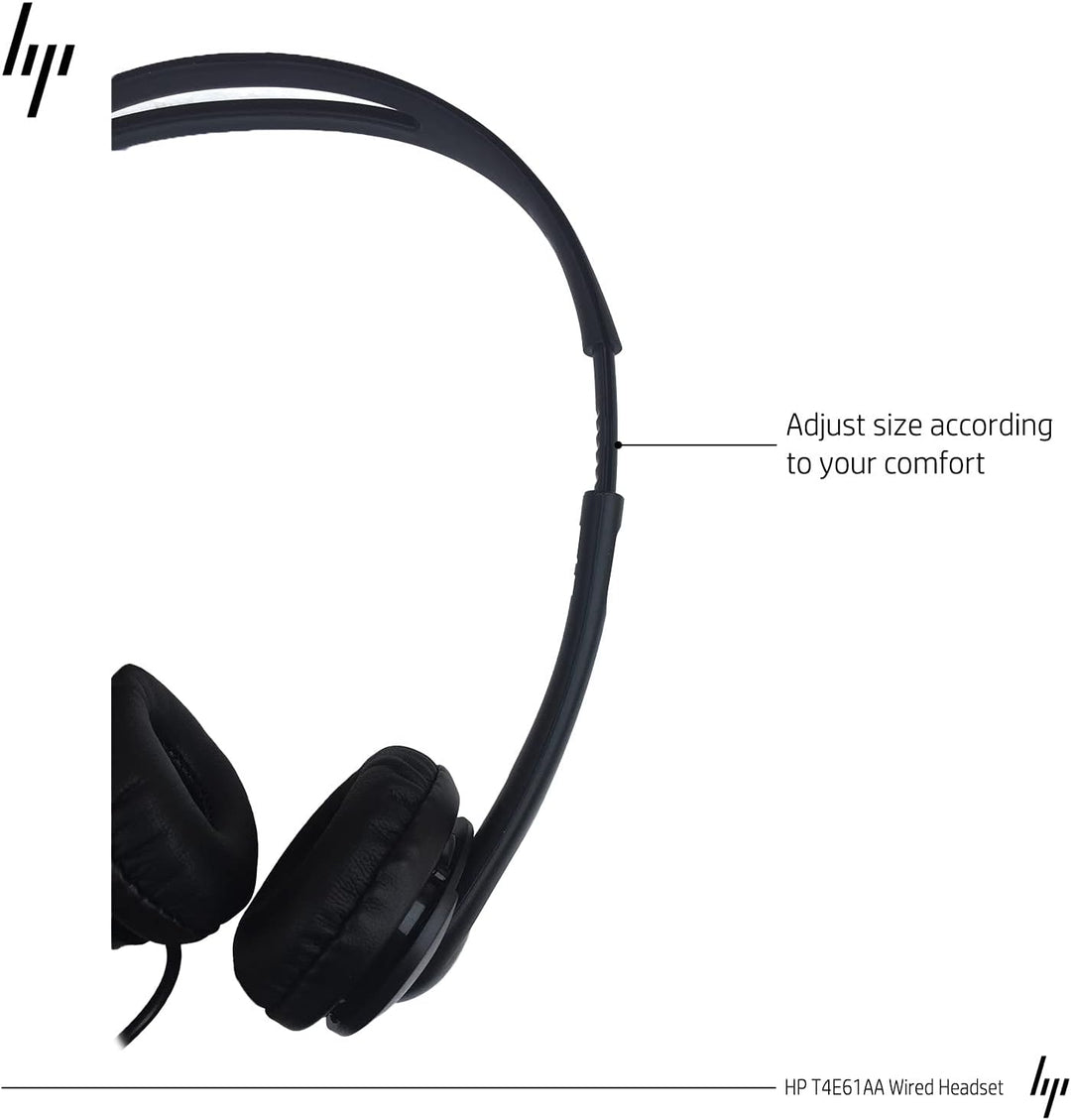 HP T1A66AA Stereo 3.5mm Headset, schwarz 3.5mm Stereo Connector, 3.5mm Stereo Connector