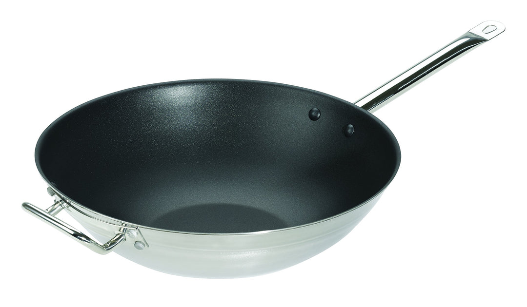 Schulte Ufer 190071 36 Wok Pfanne DIAMAS PRO Trigon 36 cm beschichtet Induktion