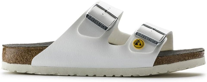 BIRKENSTOCK Arizona Birko-flor Esd Unisex Berufsschuh ARIZONA Antistatik Birko-Flor WEISS Gr. 35 - s