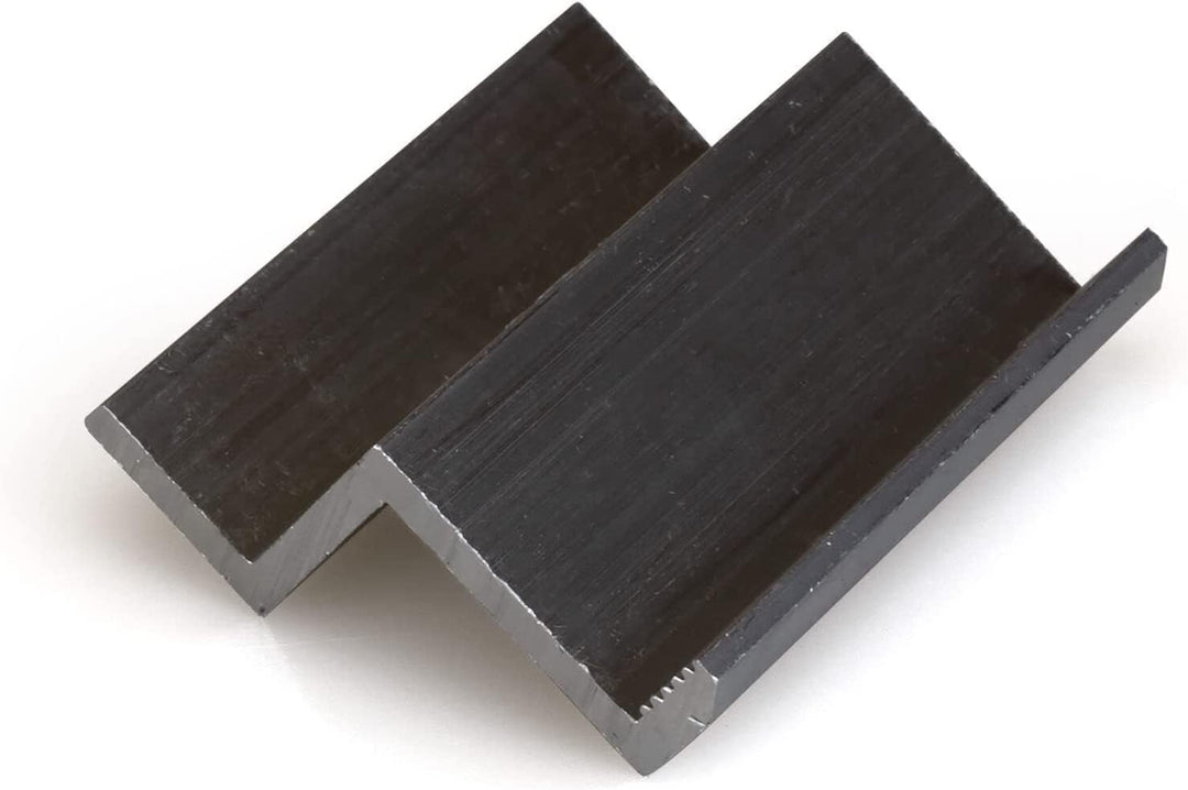 NAKA 10x Endklemme PV Solarpanelen Alu Silber Photovoltaik Randklemme Montageschiene-Zubehör Modulhö
