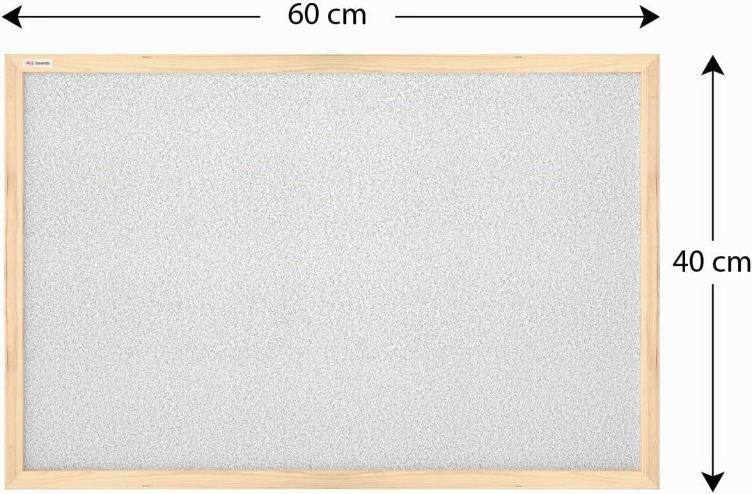 ALLboards Hellgrau Pinnwand mit Holz Rahmen 60x40cm Korktafel Korkwand Pinnwand Kork Farbiger Kork 6
