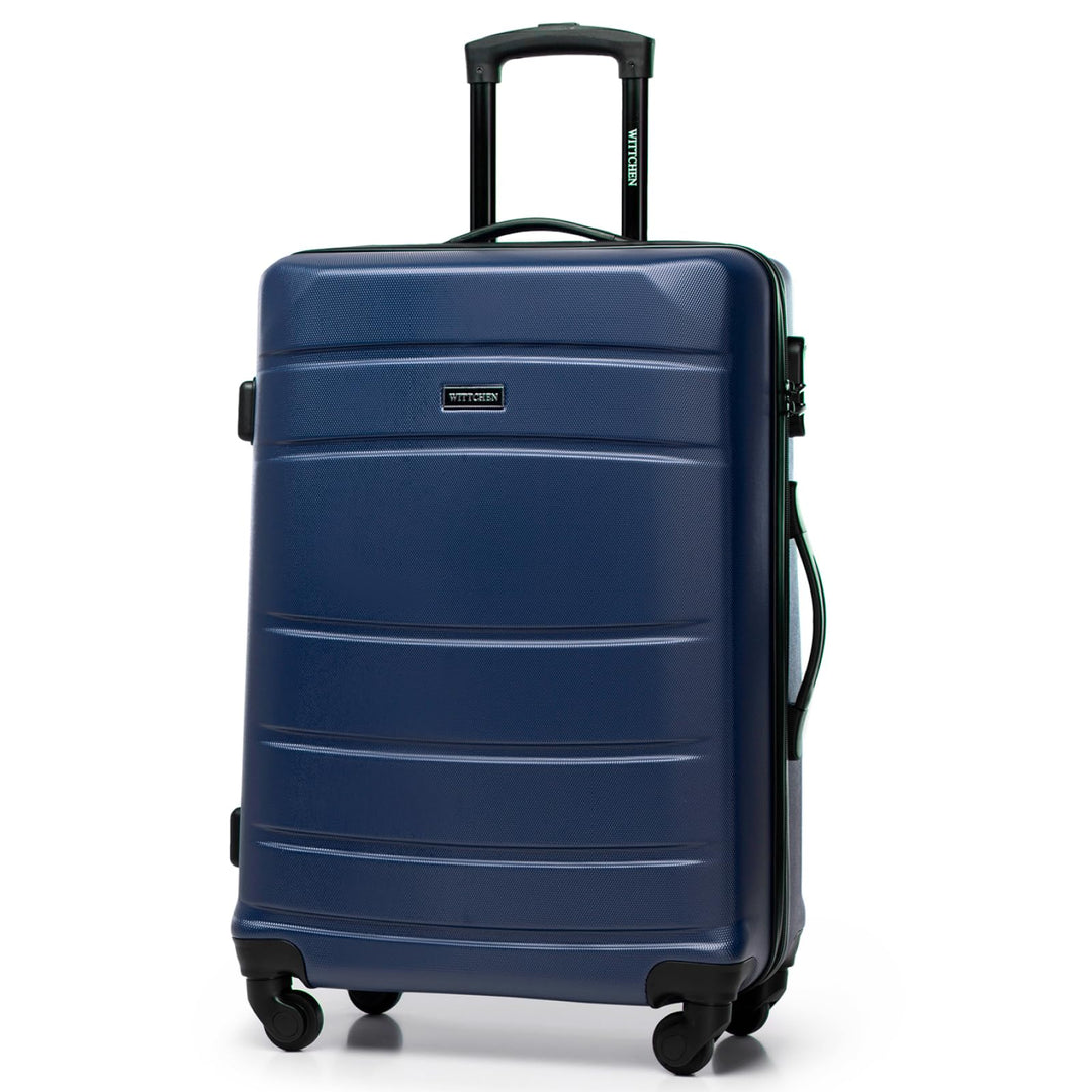 WITTCHEN Mittlerer Koffer Trolley Koffer Reisekoffer aus ABS Hartschalen Trolley 4 Rollen Kombinatio