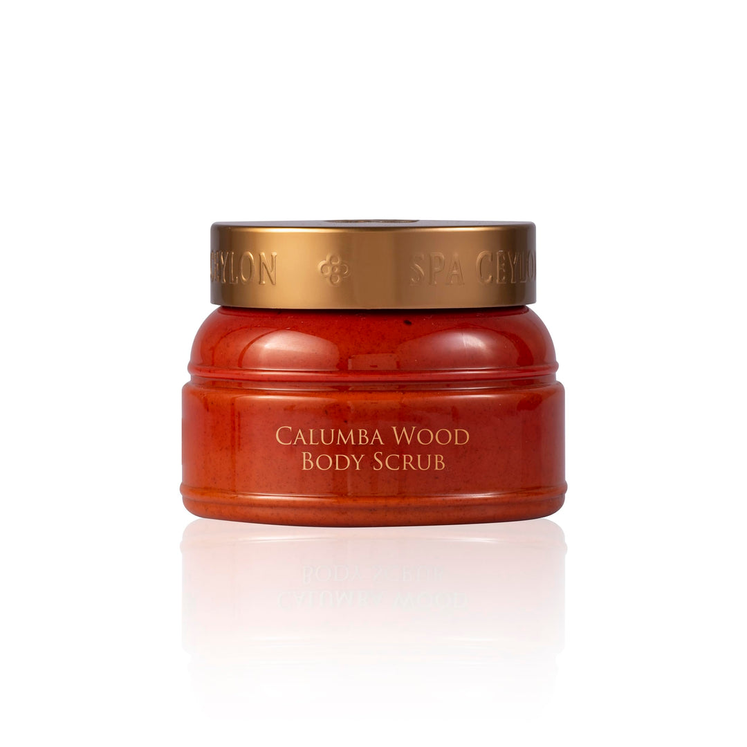 SPA CEYLON Calumba Wood Body Scrub, 200 g ayurvedisches Körperpeeling mit Calumba-Holz, Vetiver und