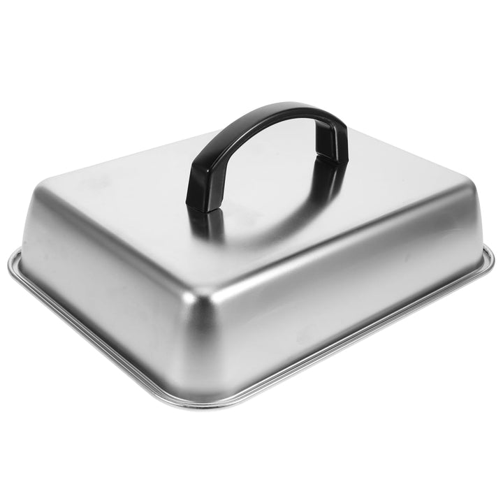 Rechteckige Grillglocke aus Edelstahl Hitzebeständige Garhaube für Grill und Teppanyaki Vielseitige