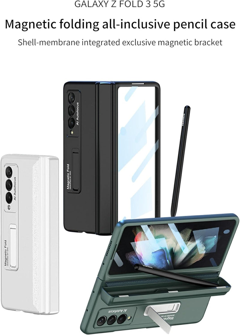 COQUE Galaxy Z Fold 3 Hülle, Shell-Membran Integriertes Scharnier All-Inclusive-Handyhülle mit verst