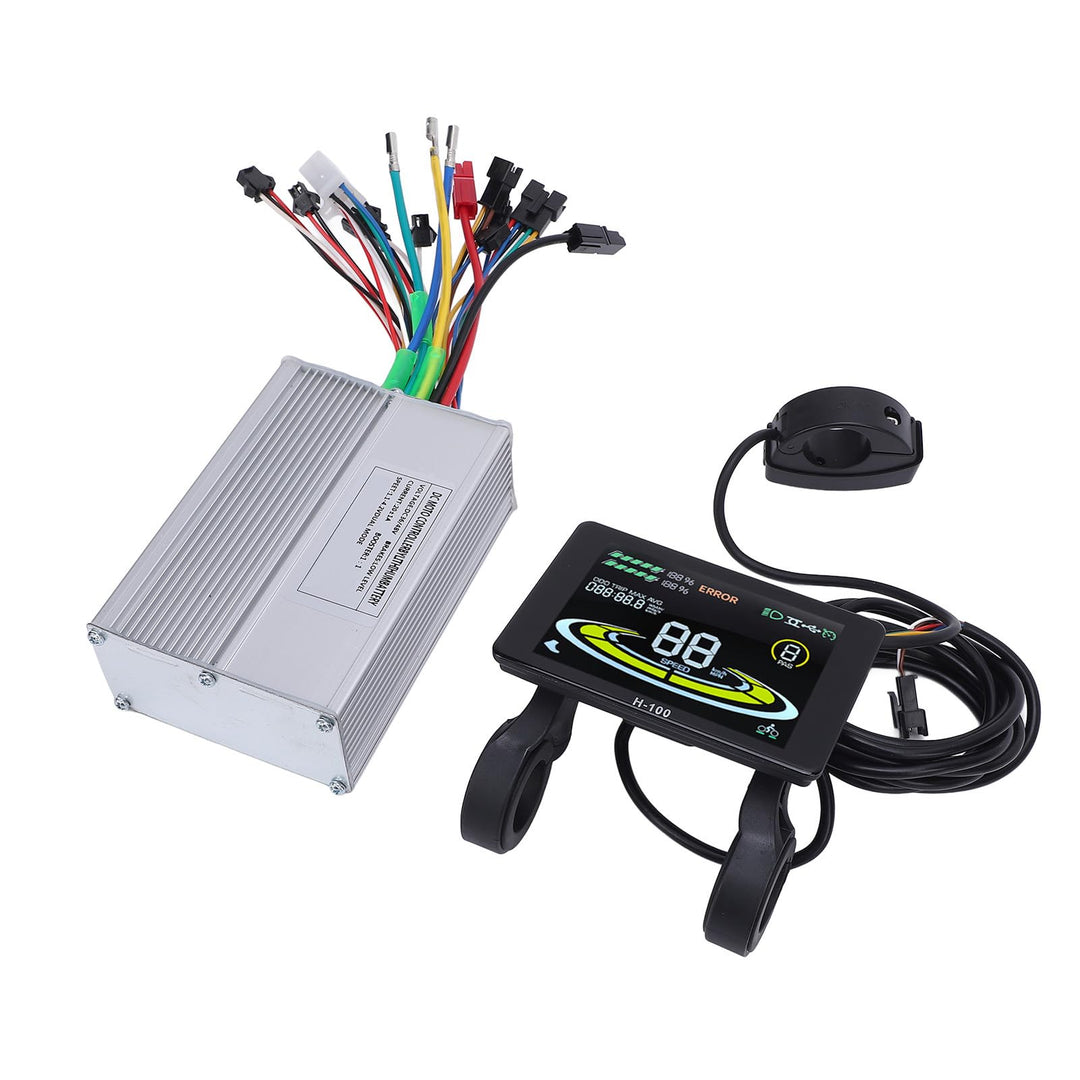 BuyWeek E-Bike Brushless Motor Controller Kit, 36V 48V 350W 500W 20A 3 Modus Sinuswelle Controller u