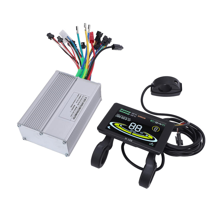 BuyWeek E-Bike Brushless Motor Controller Kit, 36V 48V 350W 500W 20A 3 Modus Sinuswelle Controller u