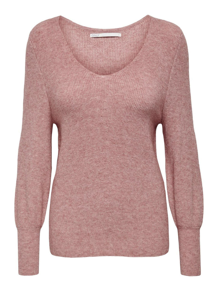 ONLY Female Strickpullover ONLATIA Strickpullover XS Dusty Rose/Detail:w. Melange, XS Dusty Rose/Det