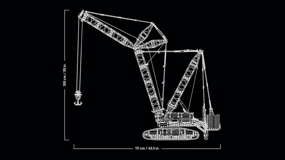 LEGO Technic Liebherr LR 13000 Raupenkran Set, Baue das ultimative ferngesteuerte Baufahrzeug-Modell