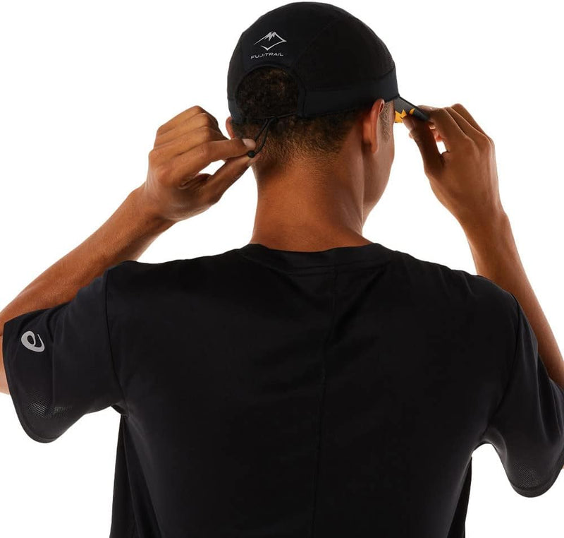 ASICS Fujitrail Ultra-Light Cap 3013A872-002, Mens Cap with a Visor, Black, One Size EU