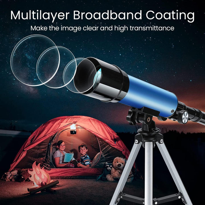 Astronomisches Teleskop für Kinder, Uverbon Teleskop für Astronomie, Teleskop, Zoom, 90 x HD, räumli