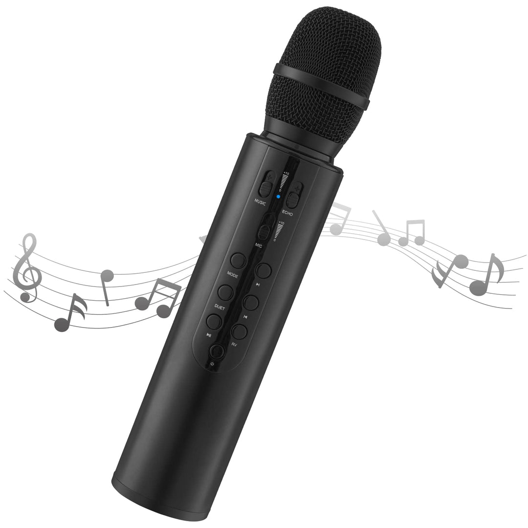 Karaoke Drahtloses Mikrofon Tragbares Handheld-Bluetooth-Lautsprechermikrofon, Drahtlose Mikrofone K