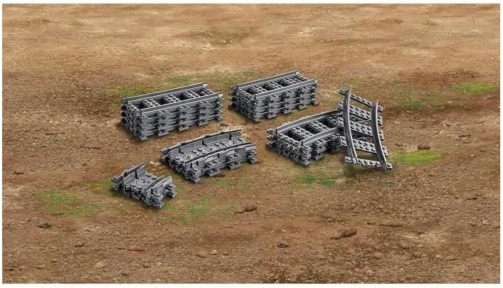 LEGO 60205 City Schienen, 20 Stück, Erweiterungsset für Kinder, Jungen und Mädchen, Spielzeug Set 26