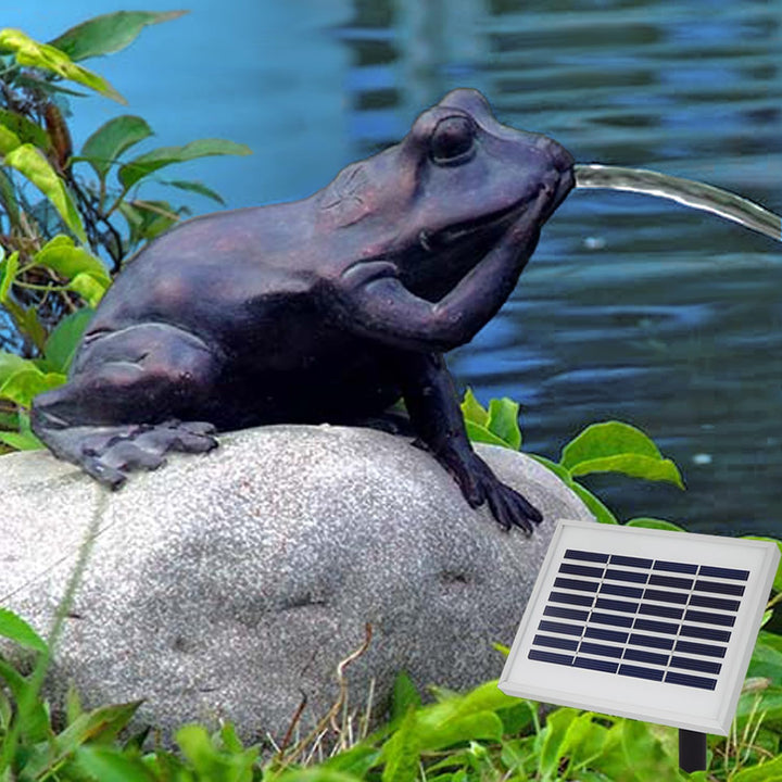 GARTENBRUNNEN BRUNNEN Solar BRUNNEN ZIERBRUNNEN VOGELBAD Wasserfall GARTENLEUCHTE TEICHPUMPE - SPRIN