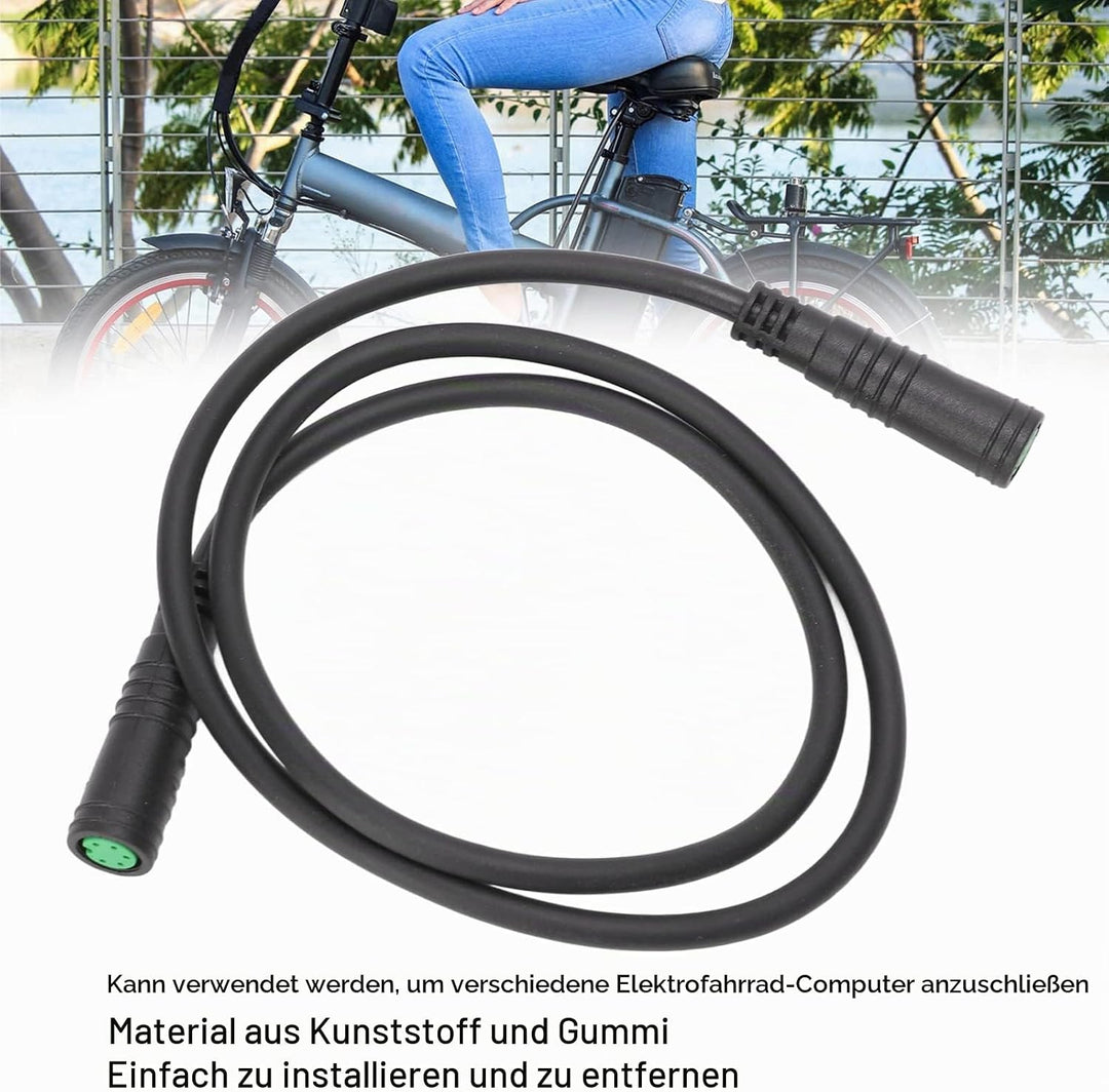 Ejoyous Elektrofahrrad Fahrradcomputer-Verlängerungskabel Wasserdichtes 5Pin Anschlussverlängerungsk