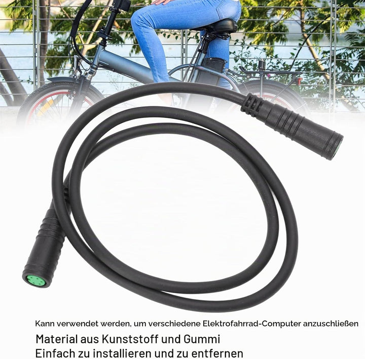 Ejoyous Elektrofahrrad Fahrradcomputer-Verlängerungskabel Wasserdichtes 5Pin Anschlussverlängerungsk