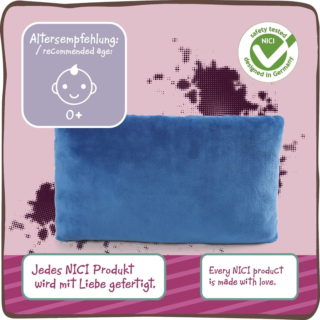 NICI Kuschelkissen Krokodil und Nilpferd – Nachhaltiges Kuscheltierkissen für Mädchen, Jungen & Baby