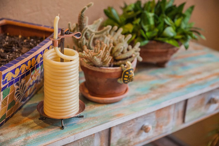 Candle by the Hour 48-Hour Candle Refill, Eco-Friendly Natural Beeswax with Cotton Wick, Refill