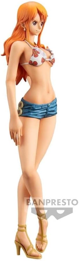 Banpresto BP19393 One Piece Actionfigur Nami, Grandista Nero, 28 cm, Mehrfarbig