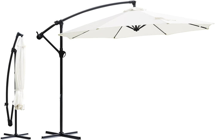 Sekey® Ampelschirm 300 cm Sonnenschirm mit Kurbel Gartenschirm Kurbelschirm mit Kurbelvorrichtung UV