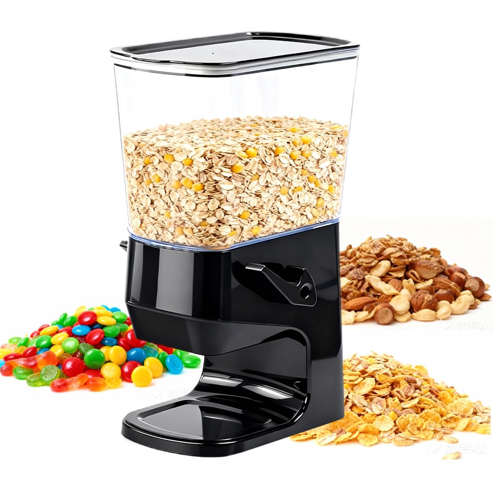 Müslispender, 3,2L Cereal Dispenser Cornflakes Spender, Trockene Lebensmittelspender Müslibehälter F