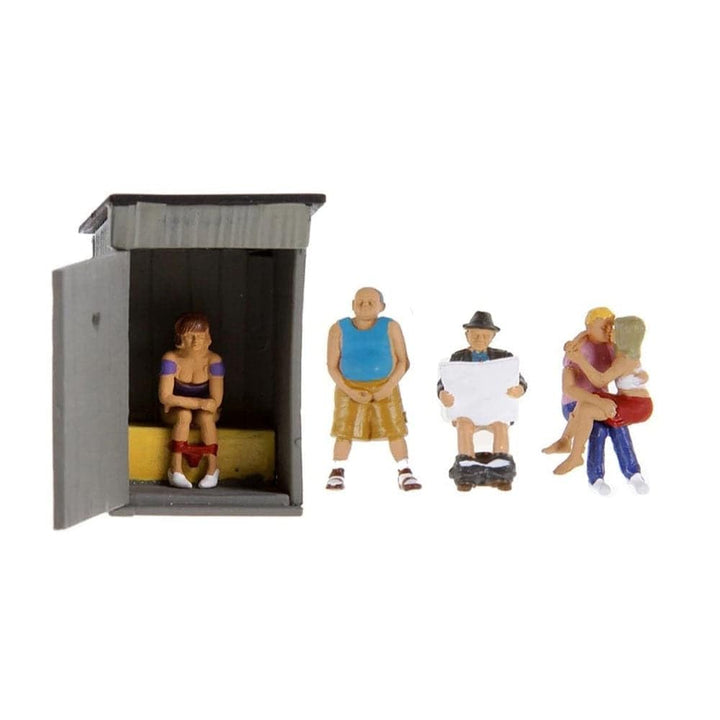 NOCH® Klogeschichten, handkolorierte Miniaturfiguren für Spur H0, Modellbau und Dioramen
