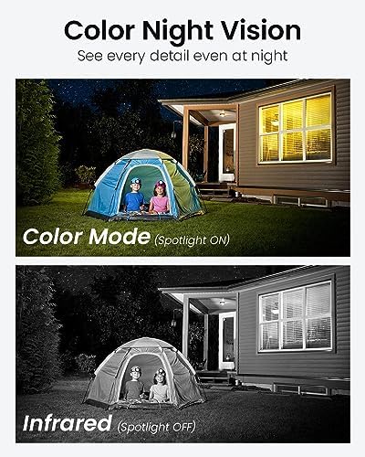 DEKCO 2K Überwachungskamera Aussen WLAN 4 Packungen, 350°/90° Schwenkbar WLAN Kamera Outdoor, 3MP Wi