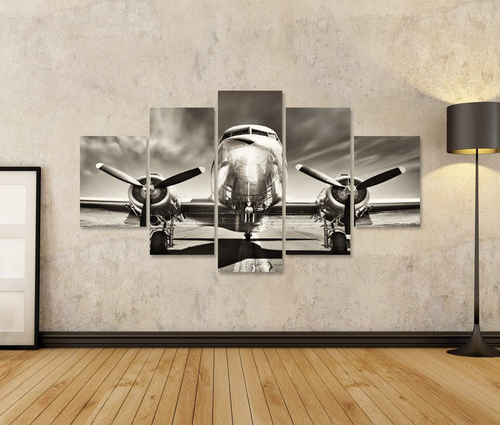 islandburner, Bild auf Leinwand Retro-Flugzeug - Leinwand Bild in verschiedenen Formaten für Wohnzim