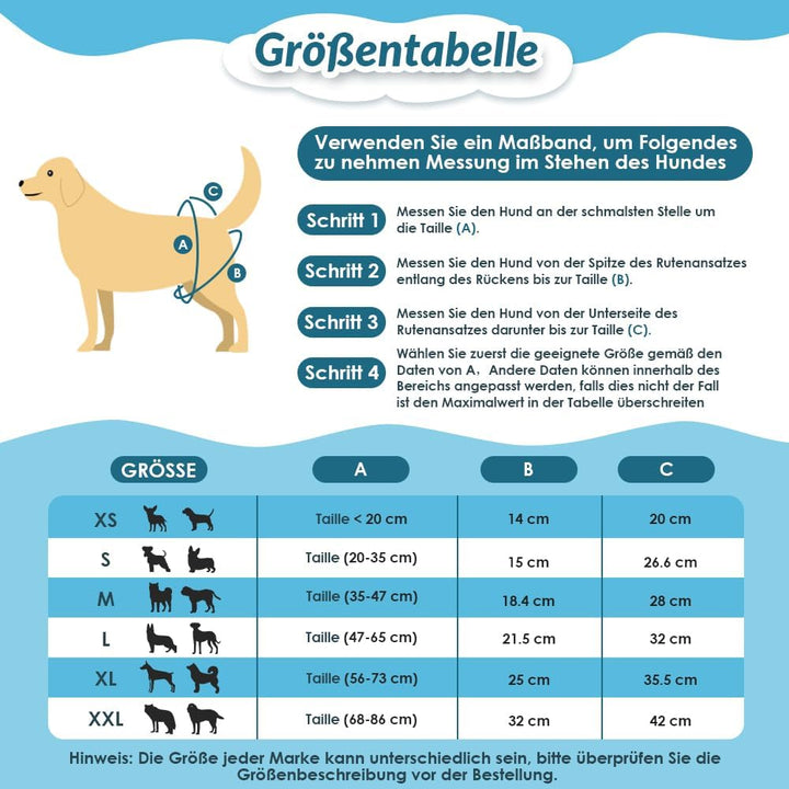 Eyein 3 Stück Hundewindeln für Hündinnen, Wiederverwendbare, Waschbare und Hochsaugfähige Hunde hösc