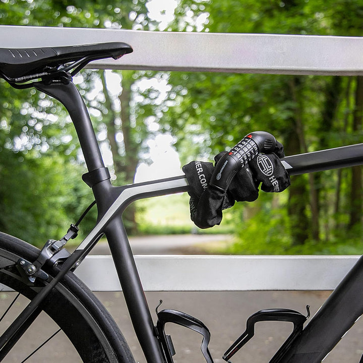 HEYNER® Fahrradschloss, Kettenschloss, Hochsicherheits-Zahlenschloss, Diebstahlschutz 110 cm L (110c