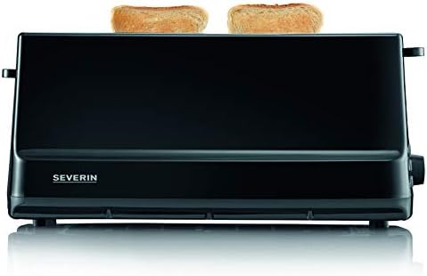 SEVERIN Langschlitztoaster (1 Langschlitzkammer, 800 W), Matt-Schwarz, AT 2233