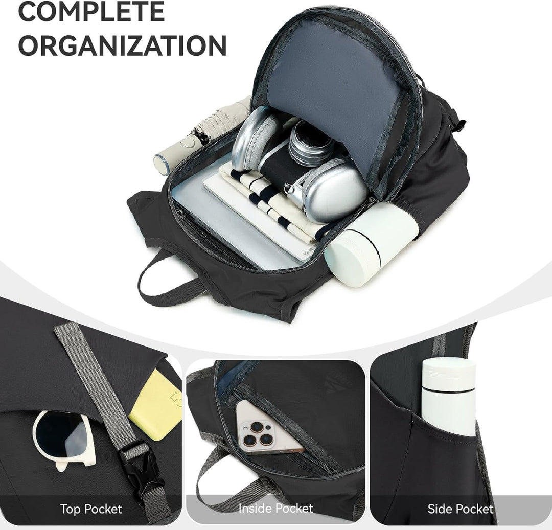 UtiaMiaoGonGo 15L Wanderrucksack Kleiner Damen Herren Leichter Faltbarer Daypack Tagesrucksack Trekk