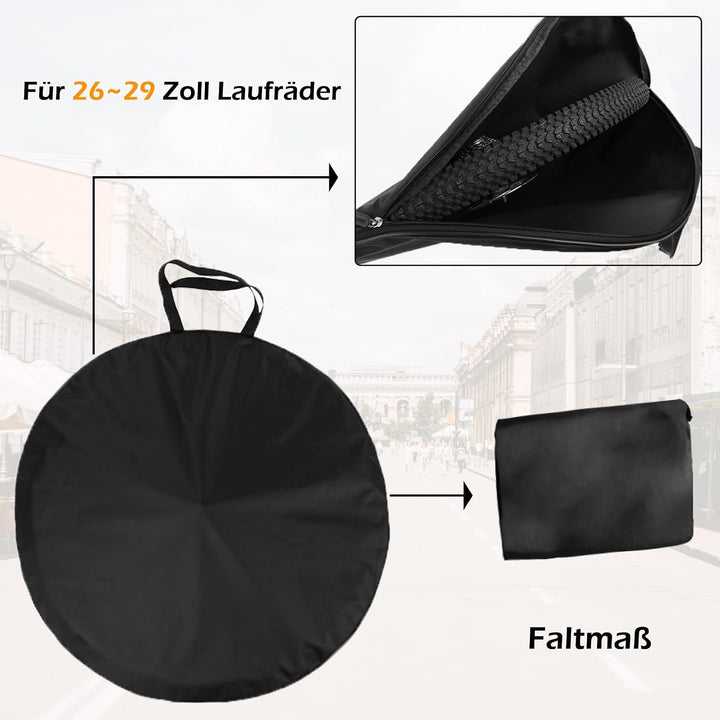 TRIWONDER MTB Laufradtasche 26 27.5 29 Zoll, Leicht und Wasserdicht Tragetasche Radtragetasche Rennr