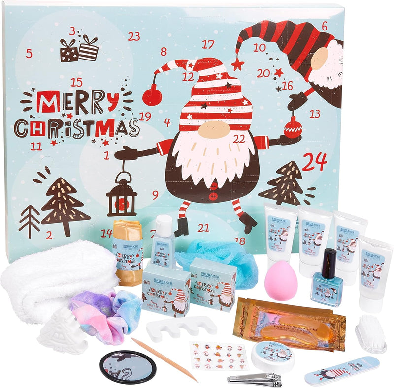 BRUBAKER Cosmetics Beauty Adventskalender 2024 - der XXL Wellness Weihnachtskalender für Frauen und